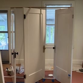 Inside paint door